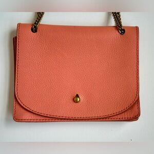 NWOT Madewell peach leather small shoulder/ crossbody bag